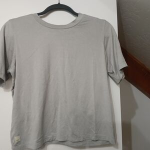 Vuori Light Gray/silver Short Energy Tee